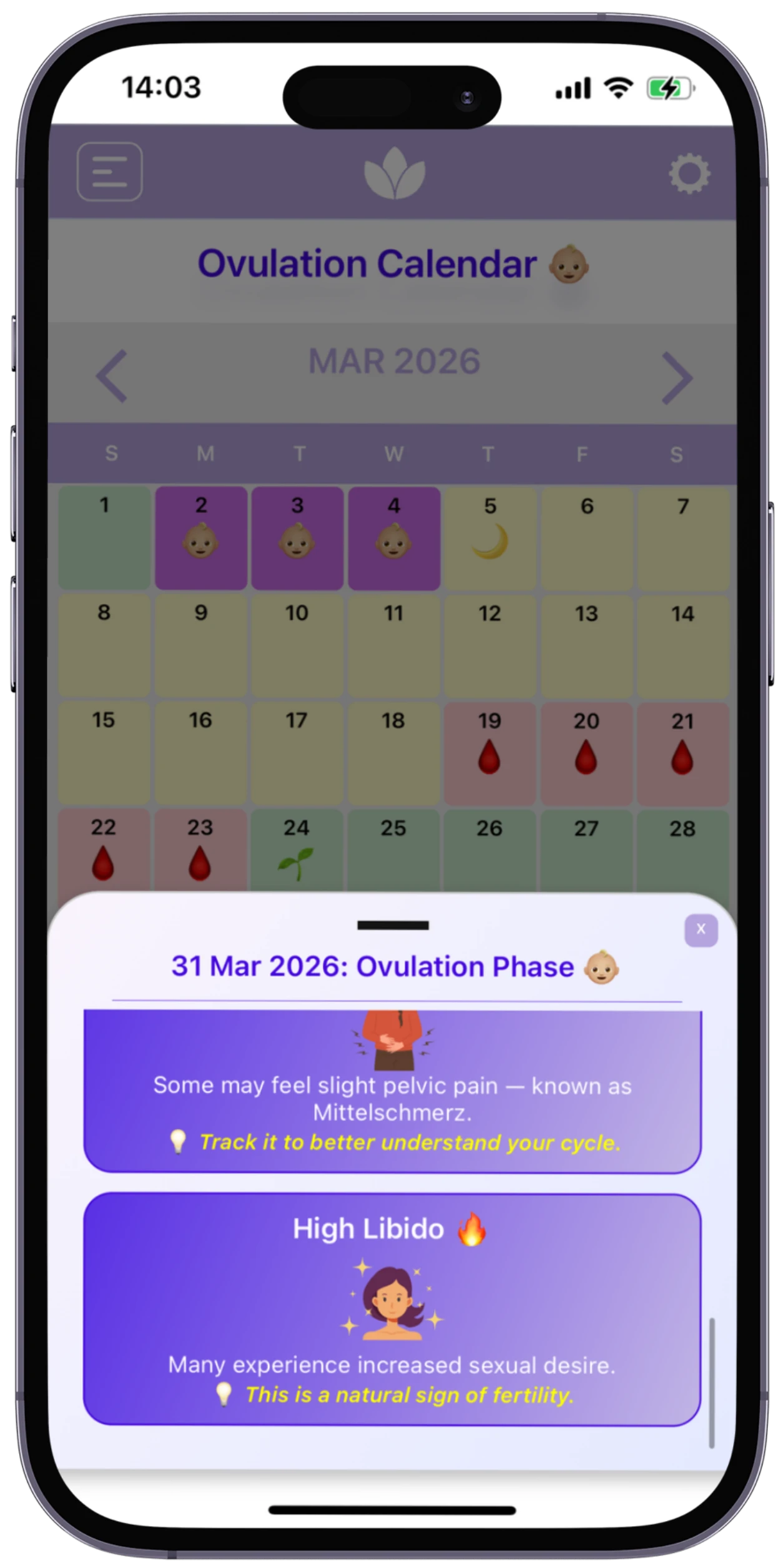 Ovulae Calendar